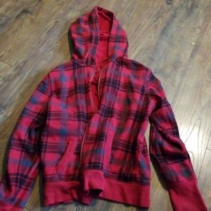 Arizona jacket with flannel print.